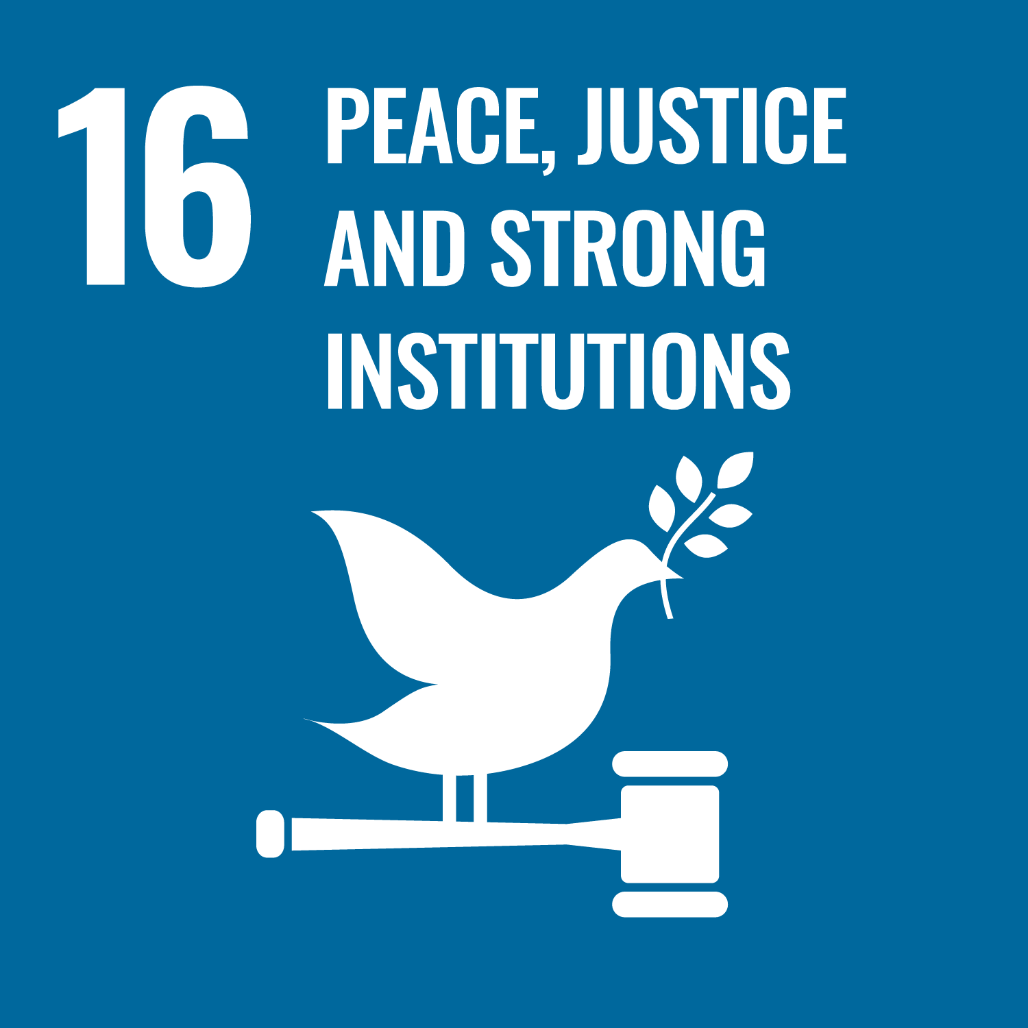 Icon for Peace, justice and strong institutions